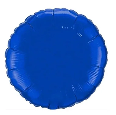 Balao Met Redondo Azul 45cm