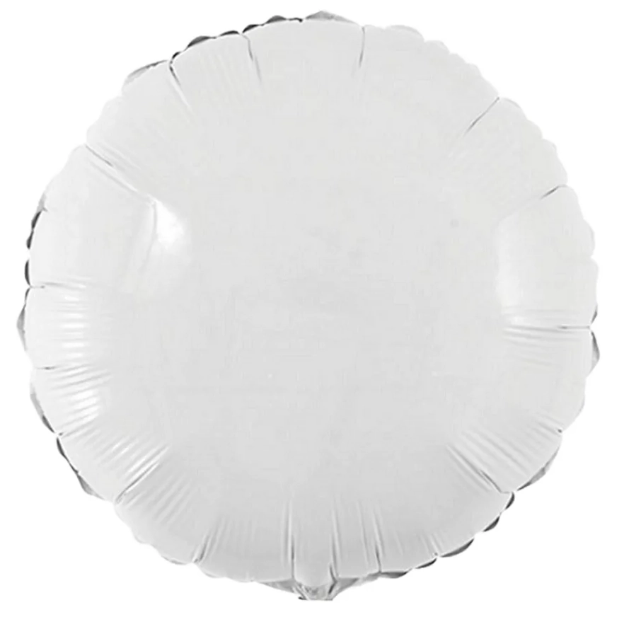 Balao Met Redondo Branco 45cm