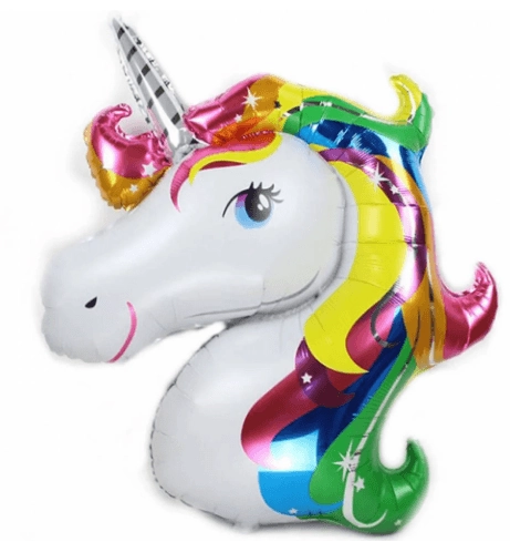 Balao Metali Cabeca Unicornio C/1 Un