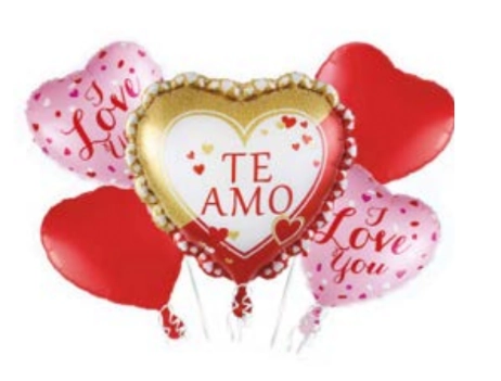 Kit Balao Met I Love You C/5pc