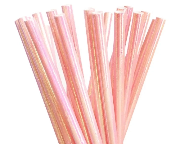 Canudo Papel Met Furta Cor Rosa C/20un Ponto Das Festas