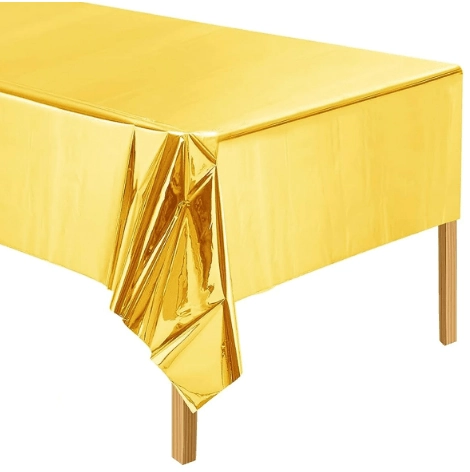 Toalha Mesa Dourada Met 137x183cm