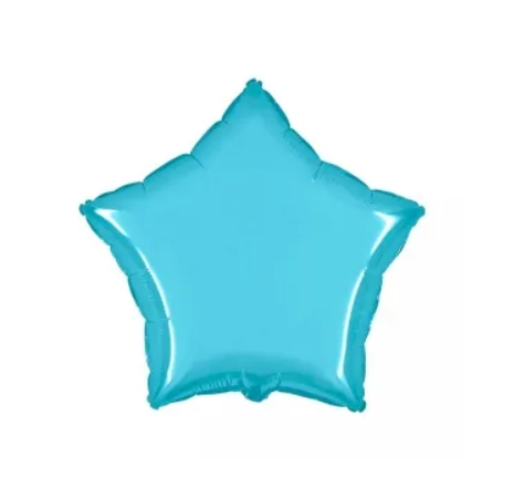 Balao Met Estrela Azul Tiffany 45cm