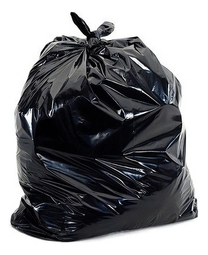 Kit Com 100 Sacos De Lixo Preto Com Capacidade De 60 Litros