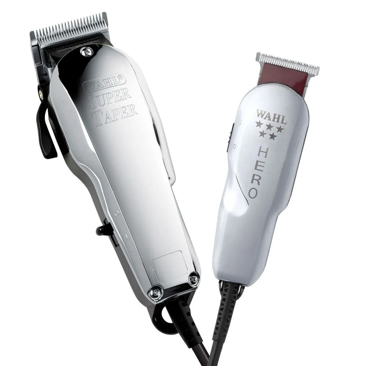 Kit Máquina de Cortar Cabelo Wahl Super Taper Chrome e Hero 127v