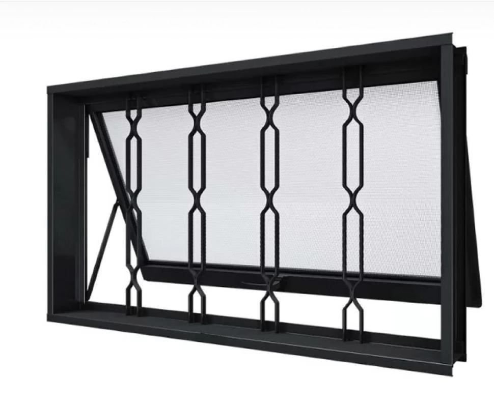 Maxim Ar Em Aço Galvanizado Gold Com Grade Elo Preto - 100x60