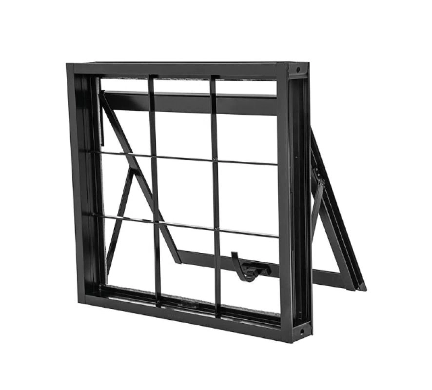 Maxim Ar Em Aço Galvanizado Gold Com Grade Quadriculada Preto - 60x60
