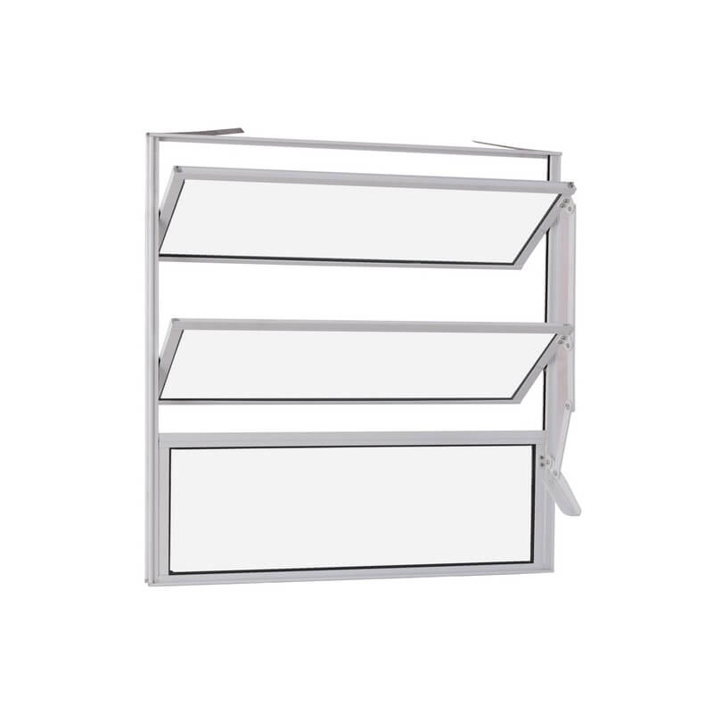 Janela Basculante Em Alumínio 50 X 50 X 2,35 Cm Branco Básica Mmachado