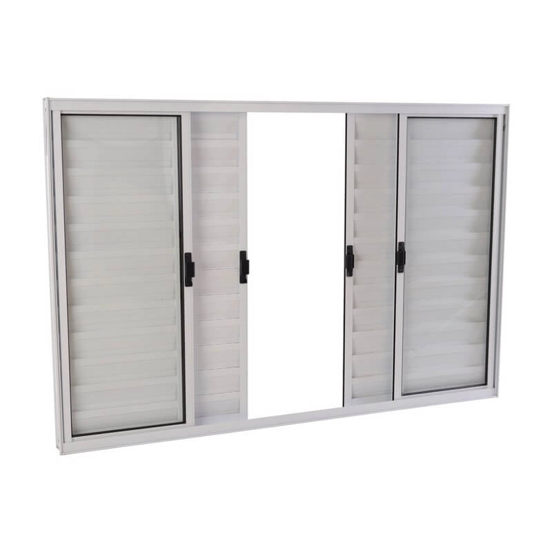 Janela Veneziana Em Aço 100 X 120 X 12 Cm 6 Folhas Branco Prática Mmachado