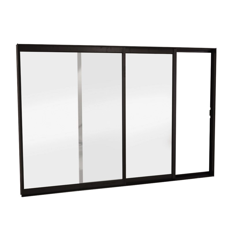 Janela De Correr Em Alumínio 60 X 60 X 6 Cm 2 Folhas Esquerda Preto Básica Mmachado