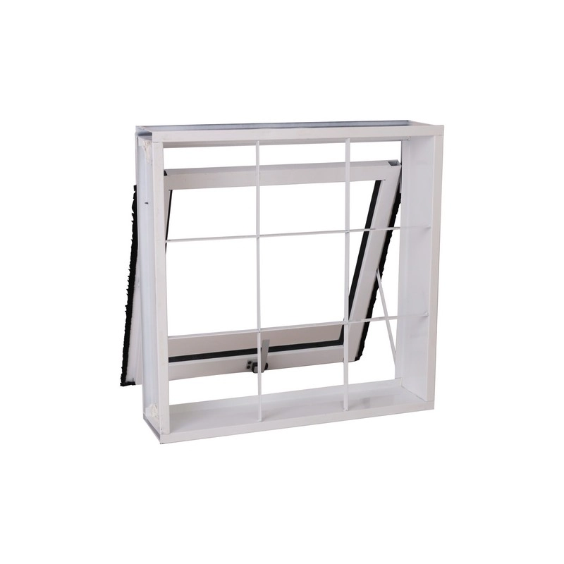 Janela Maxim-ar Em Aço 50 X 50 X 12 Cm Grade Quad. Branco Prática Mmachado