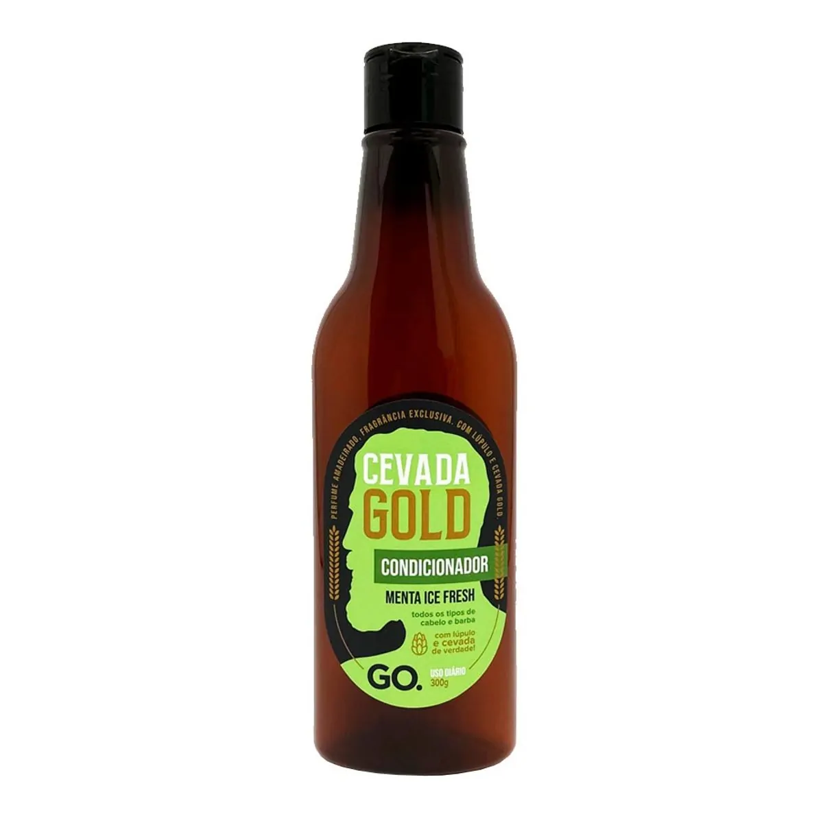 Condicionador 2 Em 1 Cabelo E Barba Cevada Gold Menta Ice Fresh Go. 300g