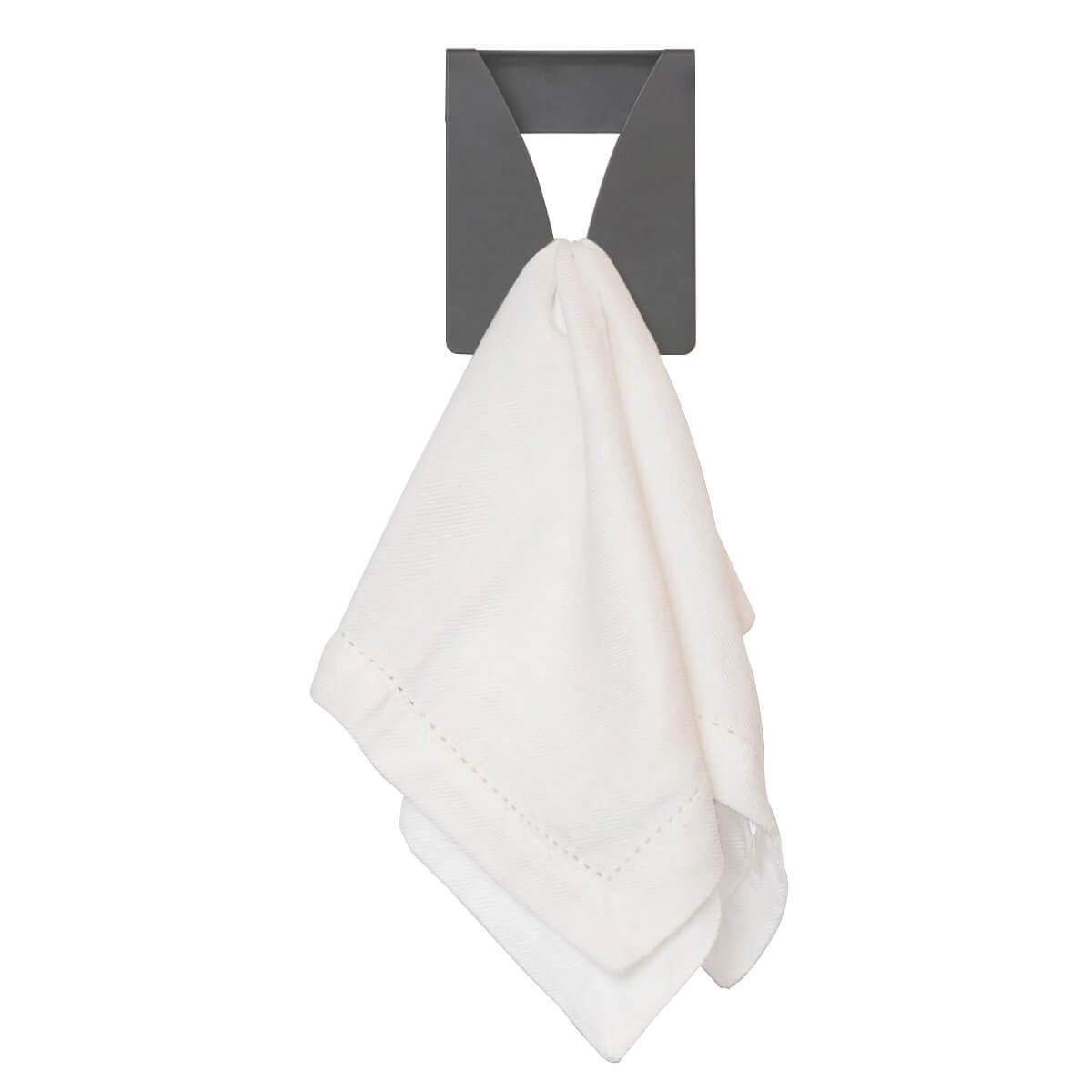 Pendurador De Toalha Cinza Porta Pano De Prato Suporte Para Cozinha Ou Banheiro Organize Masutti