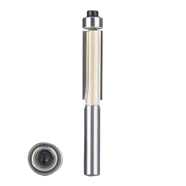 Fresa Reta C/ Rolamento 6mm X 1/4 P/ Rebaixo / Formica