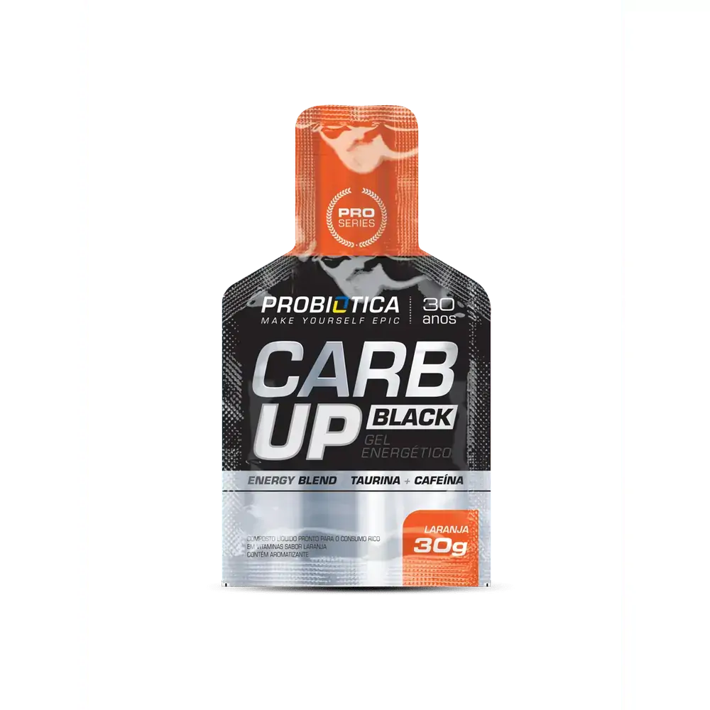 Carb-UP Black Taurina+Cafeína 30g Cada 10 Sachês Probiótica