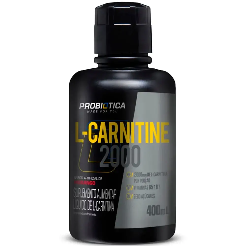 L Carnitine 2000 400ml Morango Probiotica