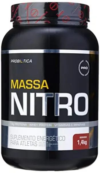 Massa Nitro No2 1,400kg Morango Probiotica Laboratorios Ldta