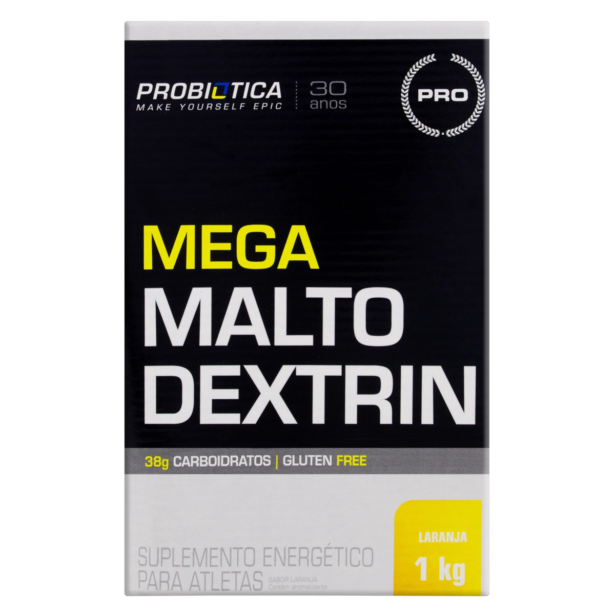 Mega Maltodextrin Laranja Probiótica Pro Caixa 1kg