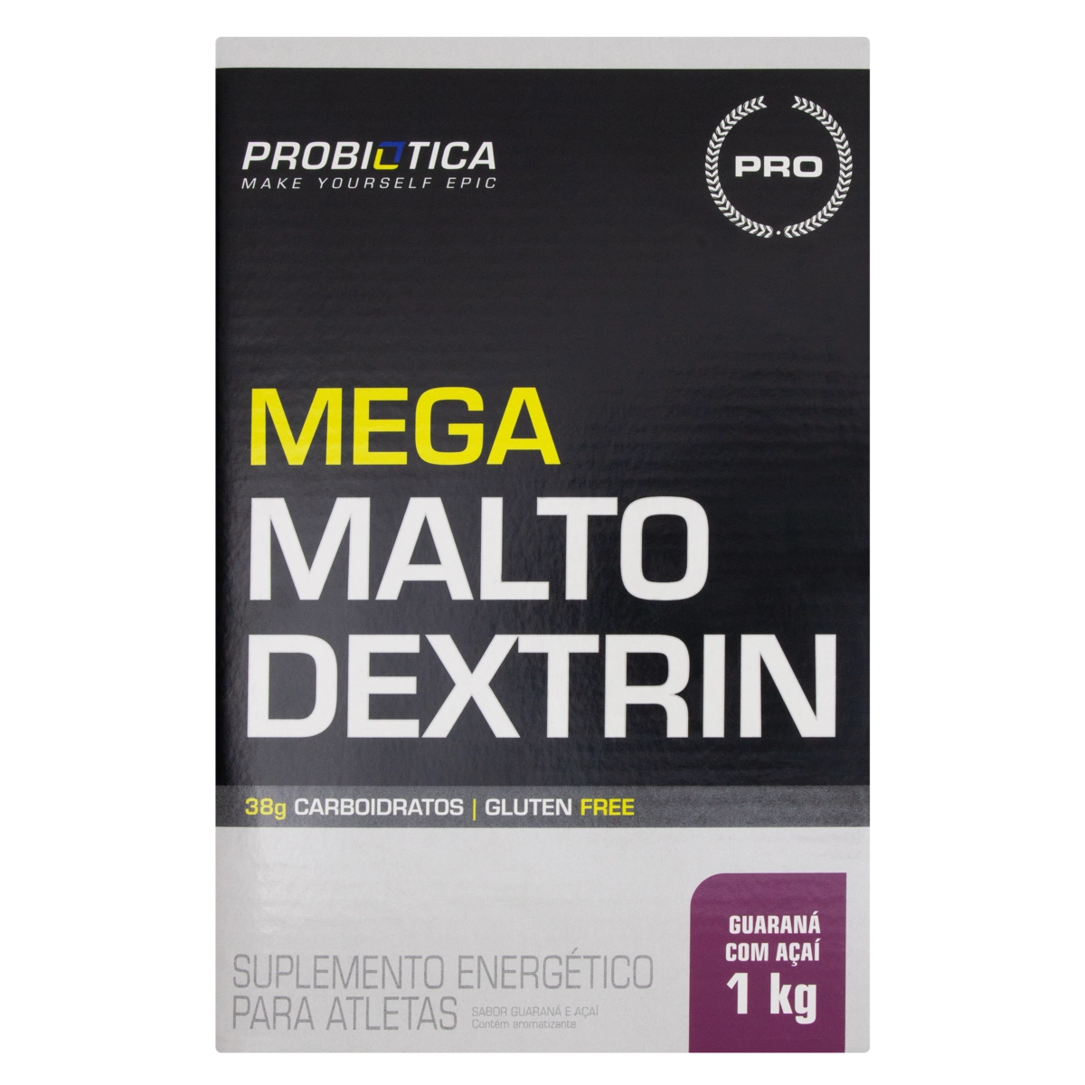 Mega Maltodextrin Guaraná Com Açaí Probiótica Pro Caixa 1kg