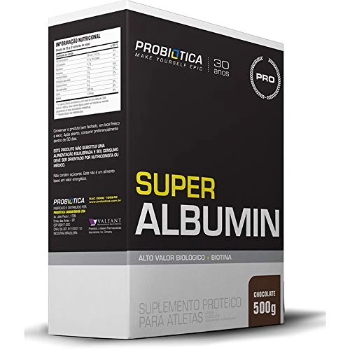 Super Albumin 500g Sabor Chocolate Probiótica