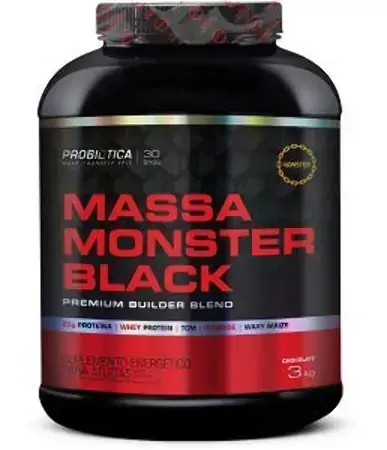 Massas Monster Black 3kg Chocolate Probiotica
