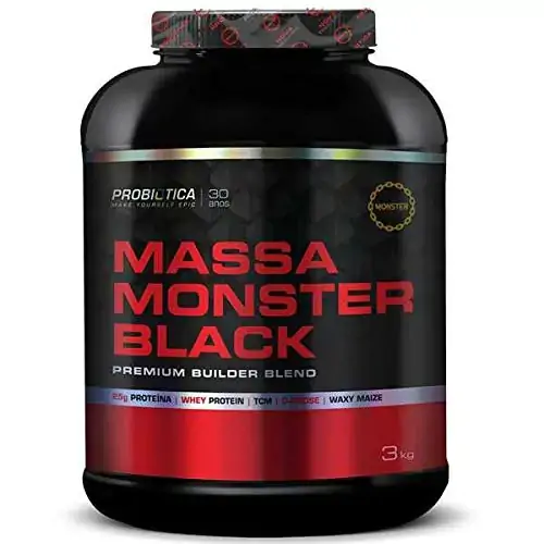 Massa M0nster Black Baunilha 3kg Probiotica