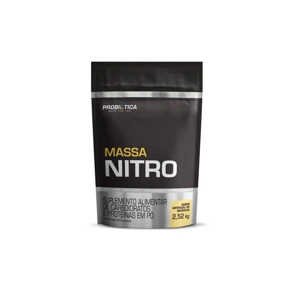 Hipercalórico Massa Nitro Baunilha - Probiotica - 2,52kg - Hipercalórico Massa Nitro Baunilha - Prob