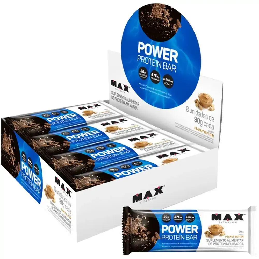 Power Protein Bar Peanut Butter 8 Un De 90g