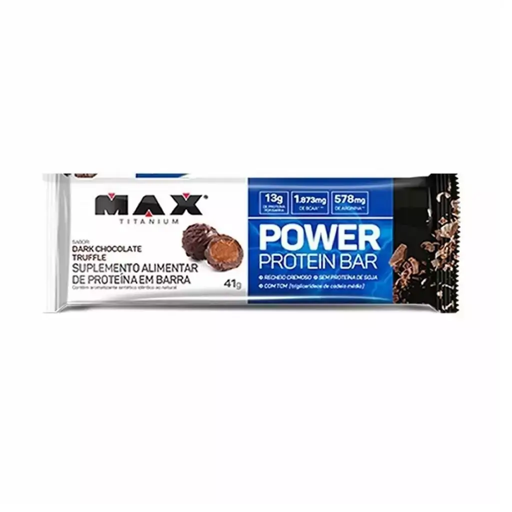 Power Protein Bar Dark 41gr - Max Titanium Sabor:Milk Caramel