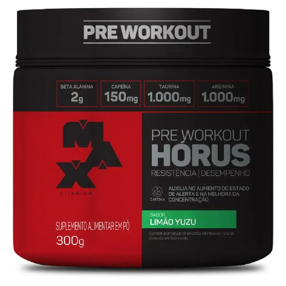 Pré-Workout Hórus Limão Yuzu - Max Titanium - 300g