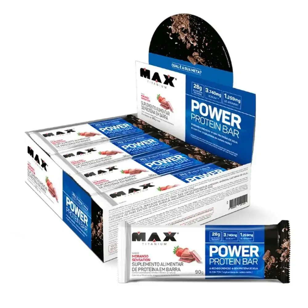 LOJA - POWER PROTEIN BAR (8 UNI) - MAX TITANIUM