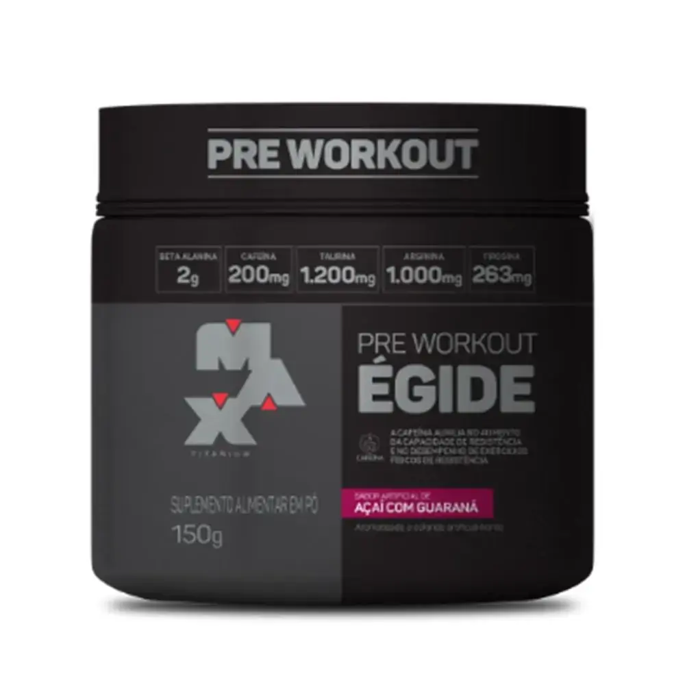 Pre Workout égide Sabor Açaí Com Guaraná Max Titânio 150g