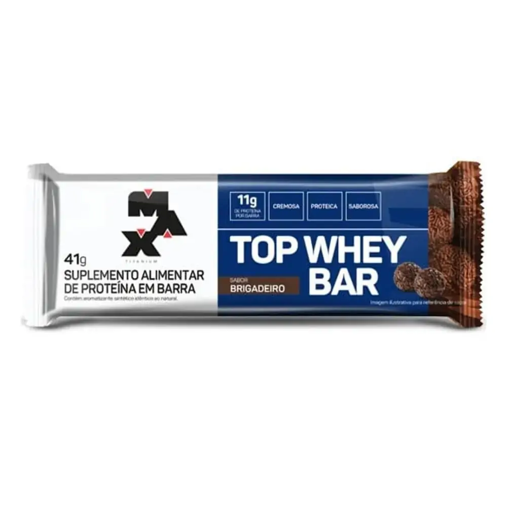 Barra Proteina Max Titanium Top Whey Bar Brig.41g