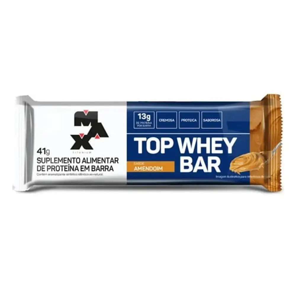 Barra Proteina Max Titanium Top Whey Doce Leite 41g