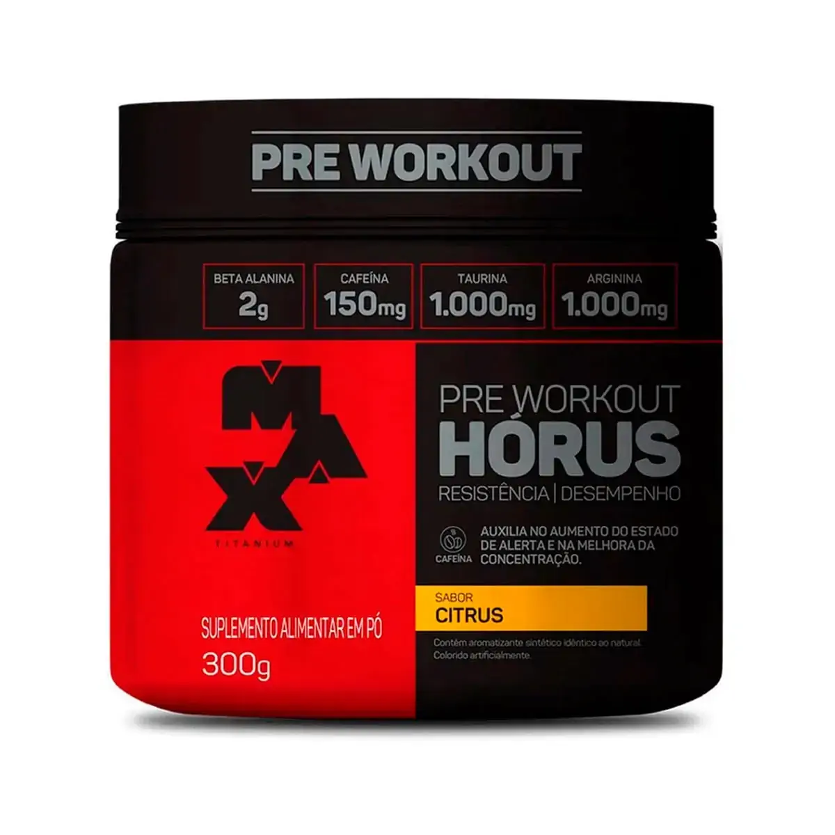 Pré Treino Hórus Com Beta Alanina 300g - Max Titanium