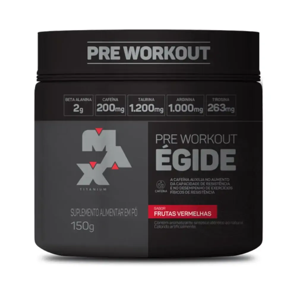 Pré Treino égide Frutas Vermelhas Max Titanium 150g