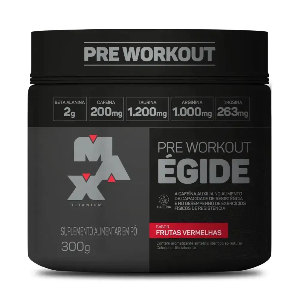 Pré Treino égide Sabor Limão Max Titanium 300g