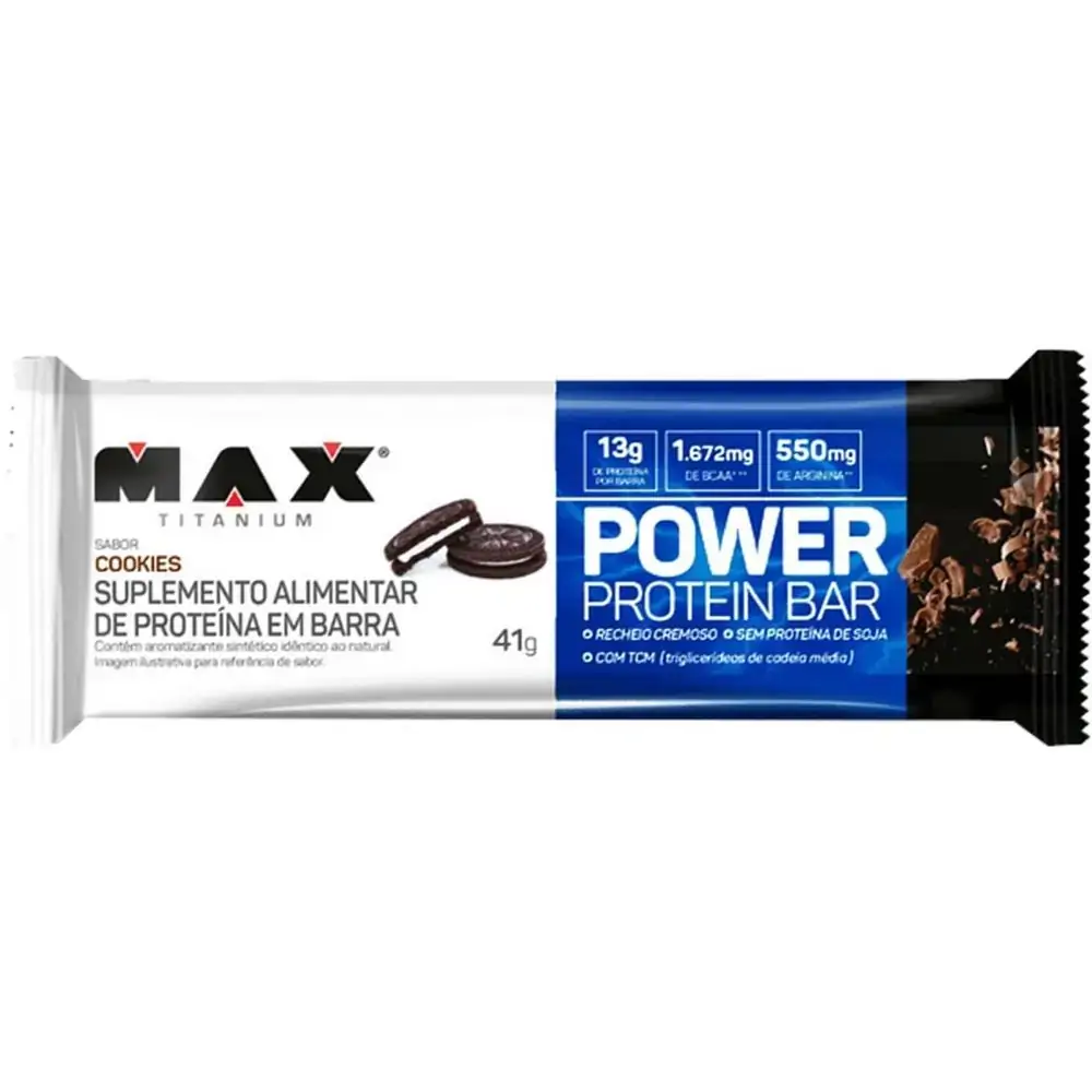 Power Protein Bar - Cookies - Max Titanium - 41g