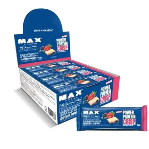 Barra Prot Max Titanium 44g Crisp Frut Verm