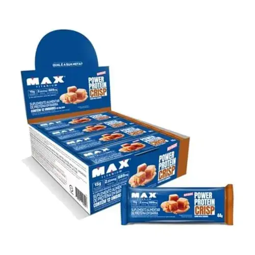 Barra Prot Max Titanium 44g Crisp Caramel