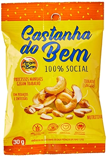 Castanha de Caju Torrada Salgada em Pedaços Amigos do Bem 30g