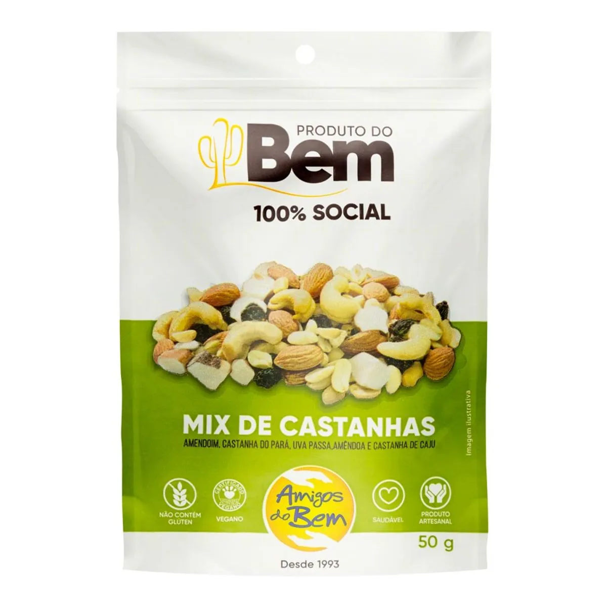 Mix de Castanhas 50g - Pouch