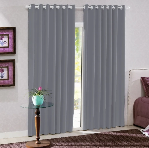 Corta Luz Tecido Liso Titanio 3.00x2.30m 645035303901011.38 Bella Jane