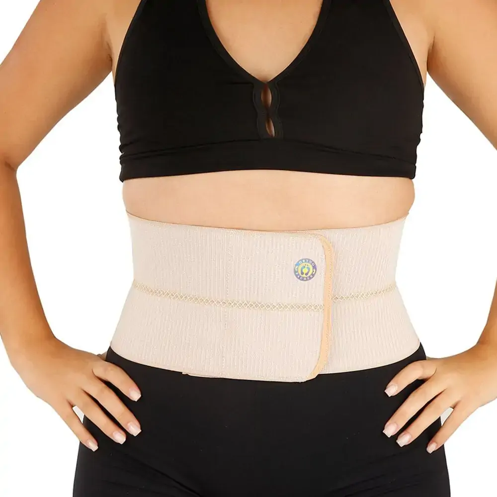 Faixa Abdominal Elástica 2 Gomos com Fechamento em Velcro AC624 M