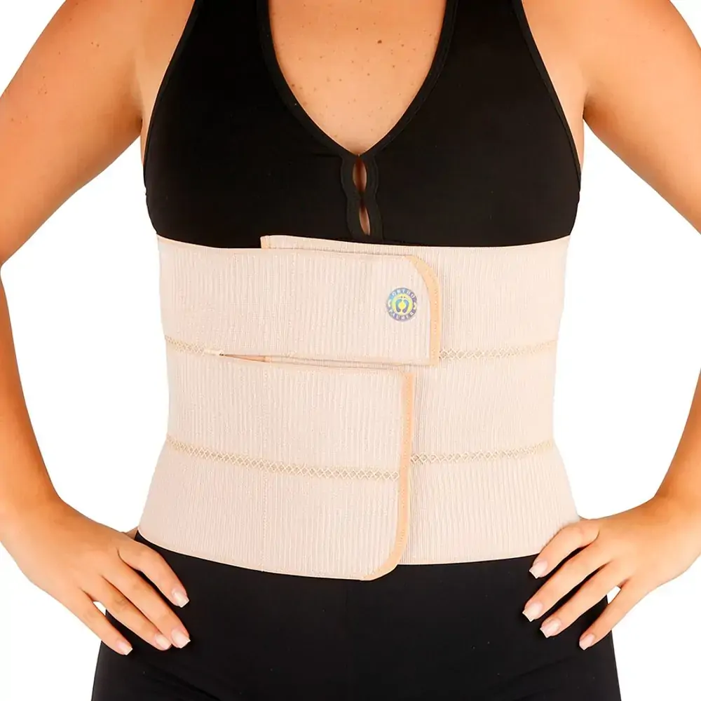 Faixa Abdominal Elástica 3 Gomos com Fechamento em Velcro AC624 M