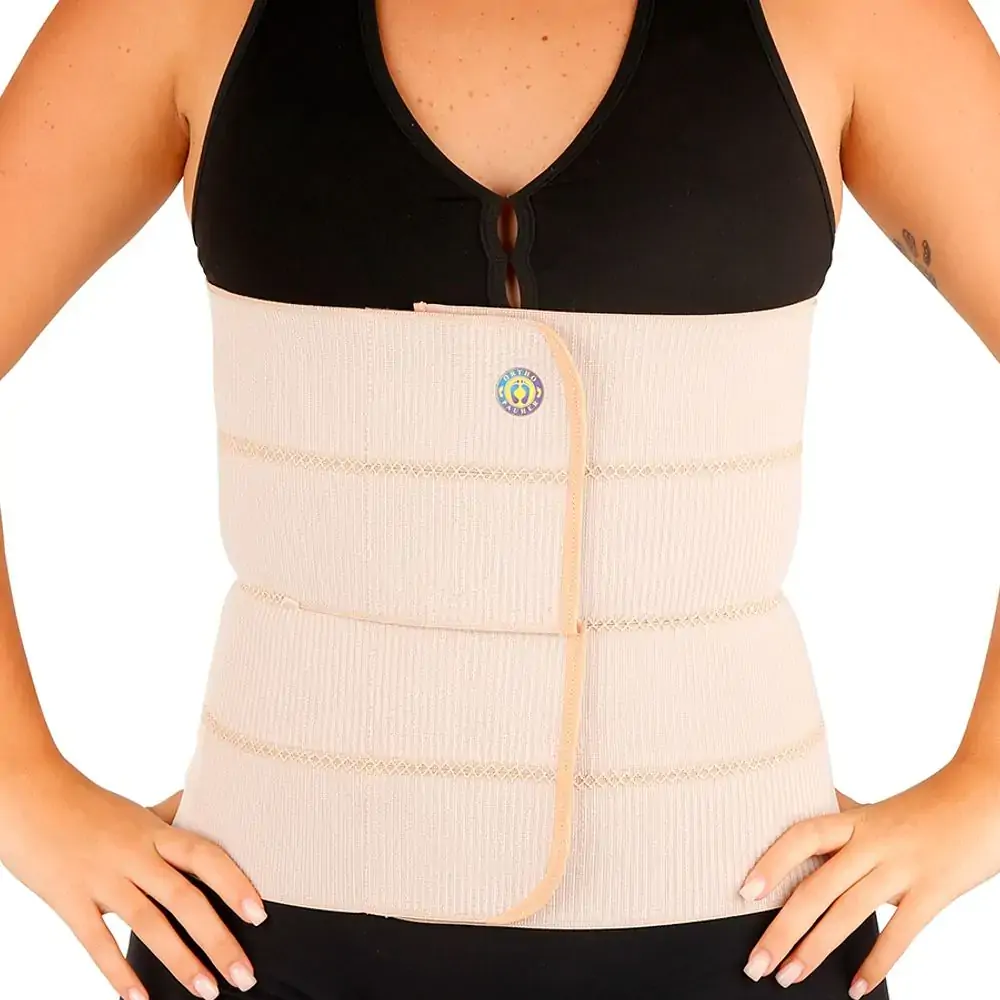 Faixa Abdominal Elástica 4 Gomos com Fechamento em Velcro AC624 P