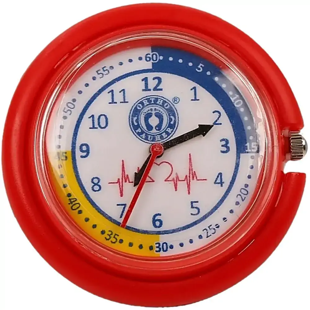 Relógio Para Estetoscópio Stethowatch Ortho Pauher - Ac751 - Vermelho