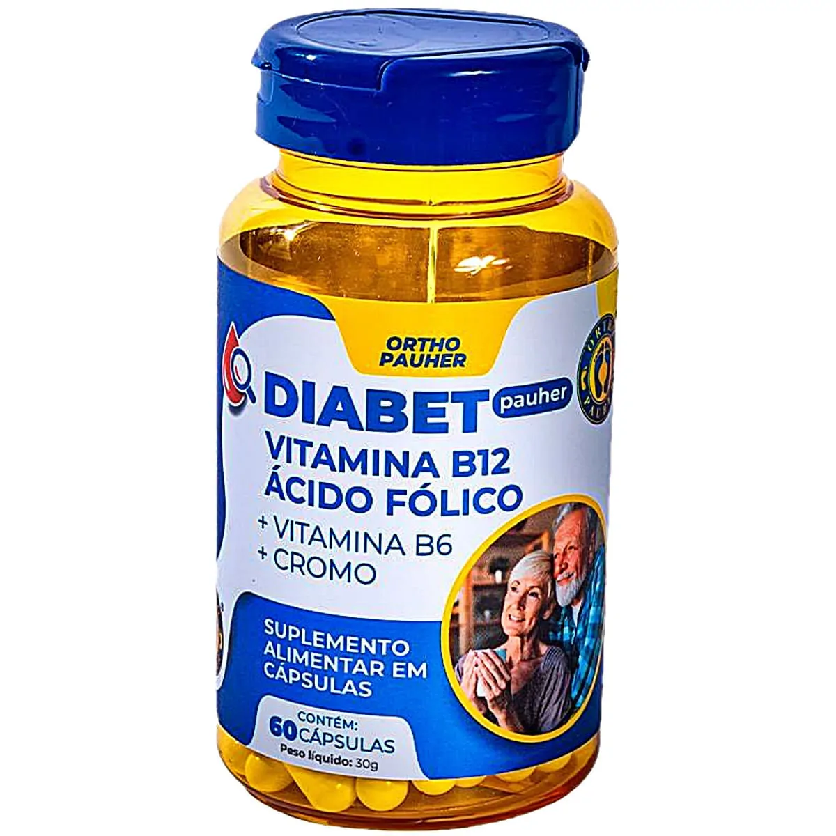 Suplemento Alimentar Diabet Pauher - 60 Cápsulas
