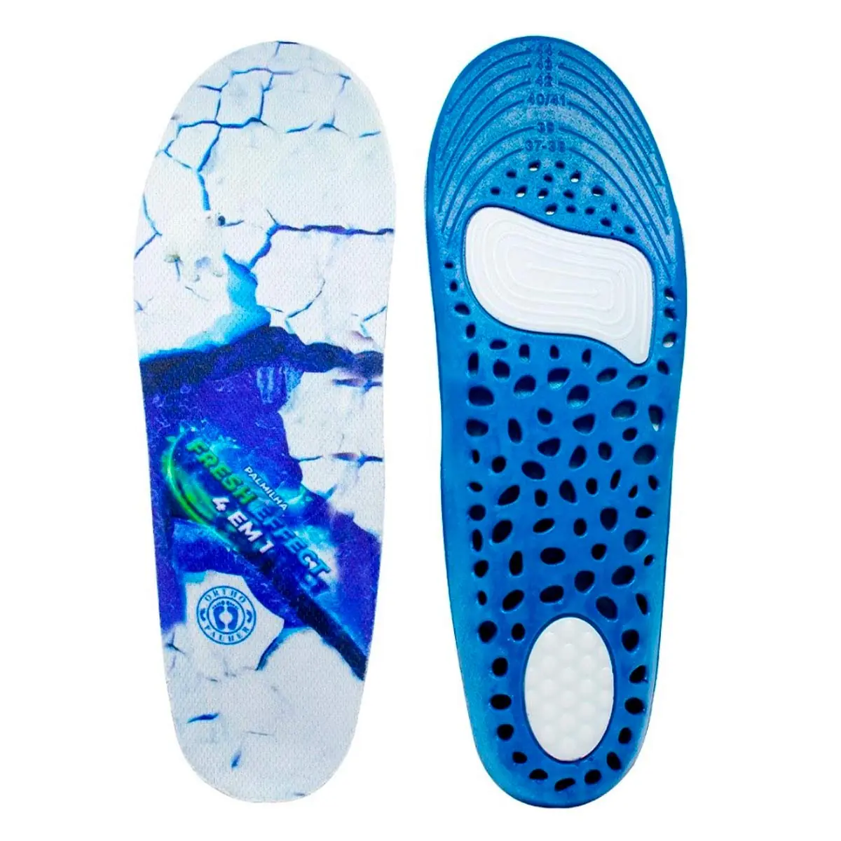 Palmilha Ortho Pauher Fresh Effect 4 Em 1 AC211 Masculino 1 Par