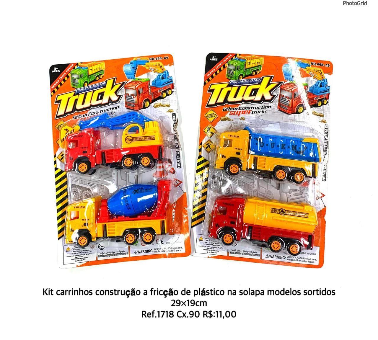 Kit De Caminhoes A Friccao Import C/2pcs Ref:ff 1718